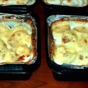 פרוסות תפו'א אפוי בשמנת מתוקה וגבינת גאודה