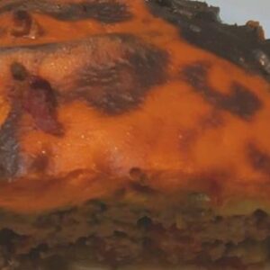 ממולאים - מוסקה חצילים בשר בקר בציפוי רוטב בשמל בתוספת אורז לבן